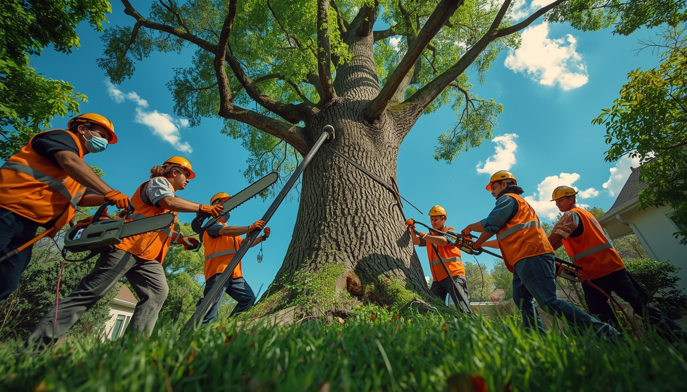Tree trimming and pruning service by Vlexirontyxexer